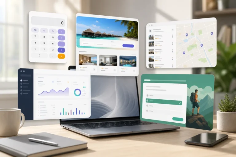 Hero image showing several public web app concepts built with AI
